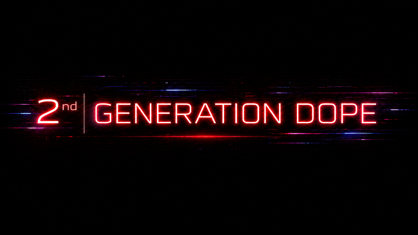 2nd Generation Dope neon logo artwork